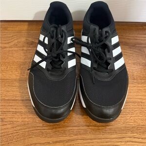 Men’s adidas golf cleats shoes in Black and White